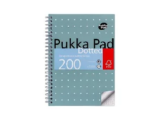 Spirálfüzet, A5, pontrácsos, 100 lap, PUKKA PAD 