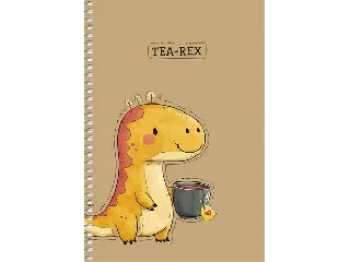 Spirálfüzet, A5, sima, 96 lap, SHKOLYARYK, állatok, vegyes