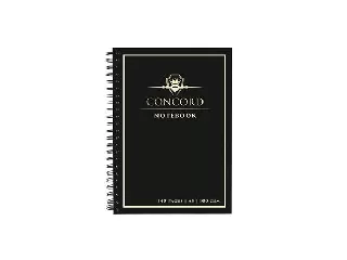 Spirálfüzet, A5, vonalas, 70 lap, CONCORD, fekete