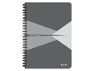 Spirálfüzet, A5, vonalas, 90 lap, PP borító, LEITZ 