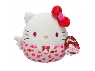 Squishmallows: Hello Kitty szívecskés plüss - 20 cm