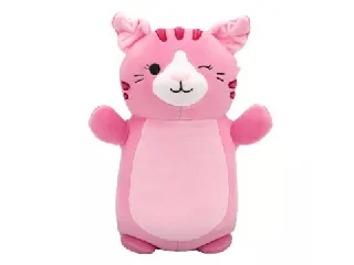 Squishmallows HugMees 25 cm - Geraldine a rózsaszín skót lógófülű cica