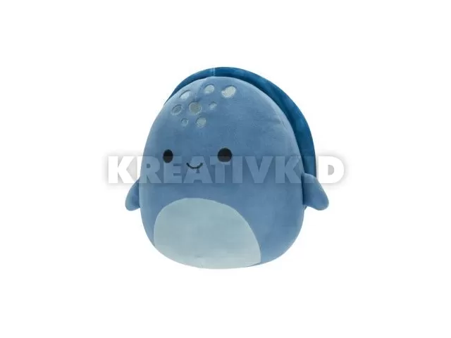Squishmallows: Truman, a sötétkék bőrhátú teknős plüssfigura - 20 cm