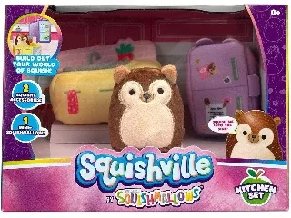 Squishville mini plüss játékkészlet - Konyhai készlet