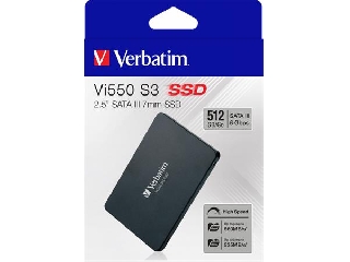 SSD (belső memória), 512GB, SATA 3, 500/520MB/s, VERBATIM 