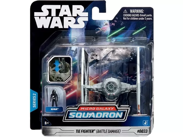 Star Wars - Csillagok háborúja Micro Galaxy Squadron 8 cm-es jármű figurával - Tie Figther - Battle Damage