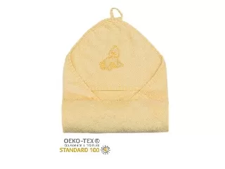 Stella fürdõlepedõ hímzett 110x110 sárga kacsa