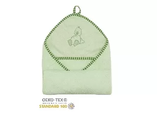 Stella fürdõlepedõ hímzett 110x110 zöld kacsa