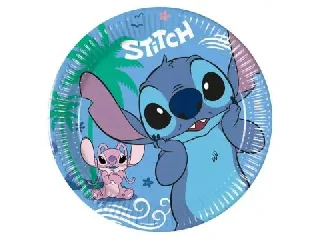 Stitch: Papír tányér - 20 cm, 8 db-os