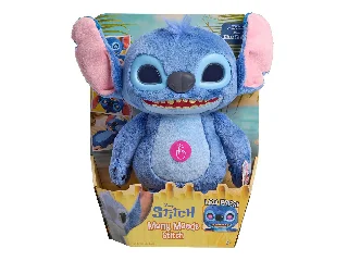 Stitch plüss LCD szemekkel, hanggal 28 cm,