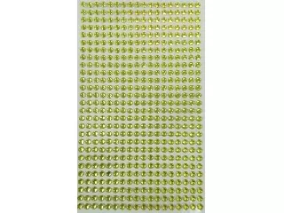 Strasszkő 4 mm  ragasztható 486 db/lap lime