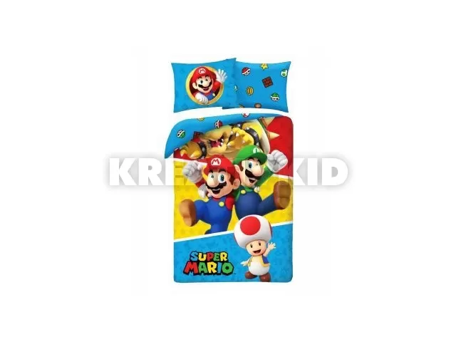 Super Mario: Mario és Luigi ágynemű garnitúra – 140 x 200 cm, pamut