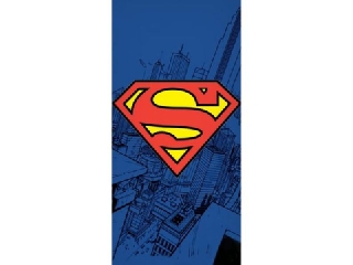 Superman: Klasszikus Superman logó mintás strandtörölköző - 70 x 140 cm