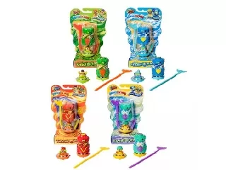 Superthings harcpörgettyű figurával kék