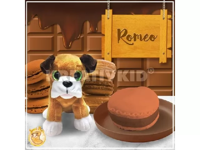 Süti kutyus kifordítható plüssfigura - Drazsé