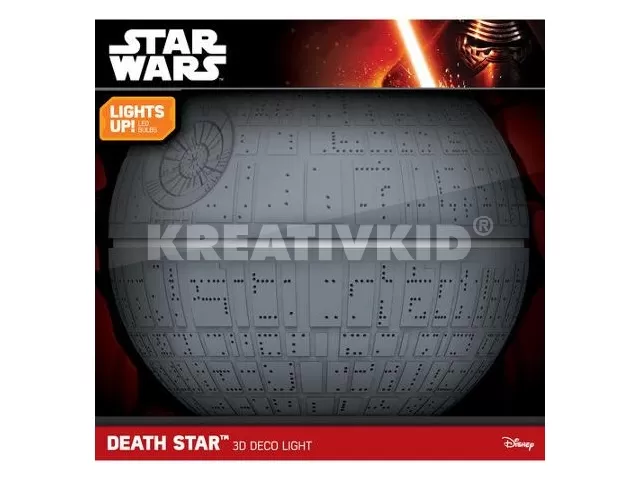 SW Halálcsillag 3D fali lámpa