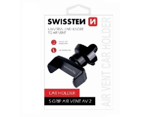 Swissten: Autós tartó szellőzőrácsra - fekete