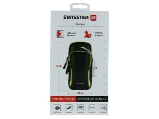 Swissten: Karra csatolható telefontartó táska - fekete