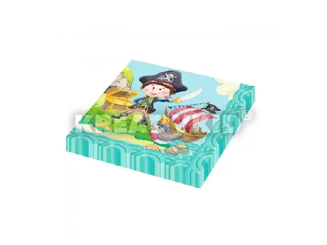 Szalvéta / 20 ív, 33x33 cm, Kalóz