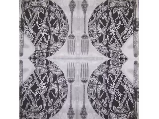 Szalvéta 33*33 cm 20 db/cs - TIFlair Fekete ebéd