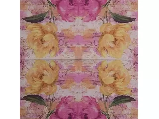 Szalvéta 33*33 cm 20 db/cs - TIFlair Festett sárga virág