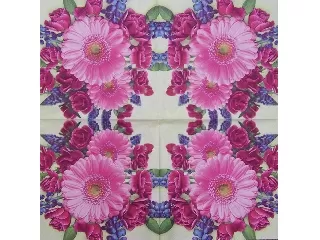 Szalvéta 33*33 cm 20 db/cs - TIFlair Gerbera csokorban