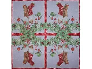 Szalvéta 33*33 cm 20 db/cs - TIFlair Mikulás zoknik