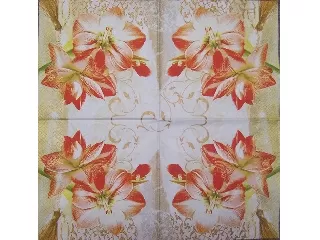 Szalvéta 33*33 cm 20 db/cs HOME Amaryllis