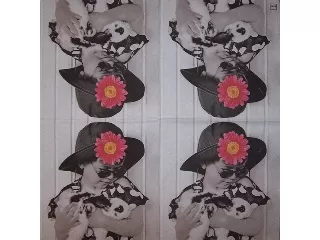 Szalvéta 33*33 cm 20 db/cs HOME Gerbera