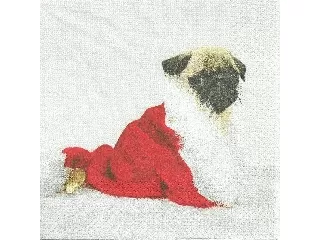 Szalvéta 33*33 cm 20 db/cs HOME Karácsonyi mopsz