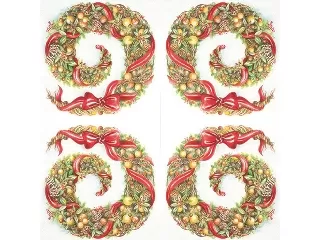 Szalvéta 33*33 cm 20 db/cs HOME Karácsonyi örvény