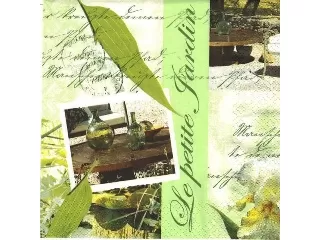 Szalvéta 33*33 cm 20 db/cs HOME Oliva