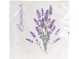 Szalvéta 33x33 cm 20 db/cs - EH 3 rétegű Levendula csokor