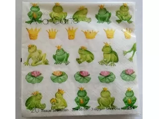 Szalvéta A la Carte   33*33cm 20db 3 rétegű Béka király