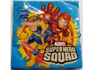 Szalvéta BBS 33x33 cm 20 db/cs -  2 rétegű Marvel Super Hero Squad