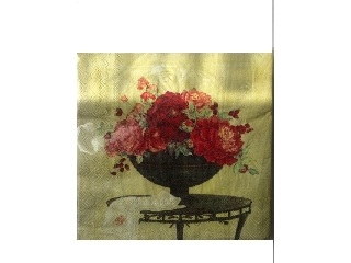 Szalvéta Cypress 33*33 cm 20 db/csomag  Virágok az asztalon