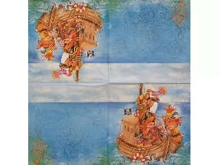 Szalvéta Daisy 20db/cs 33x33cm 3 rétegű Macik kalózkodnak