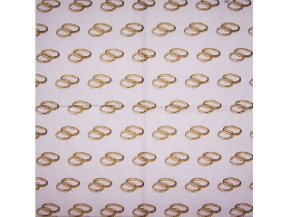 Szalvéta IHR 33x33 cm 20 db/cs 3 rétegű Arany gyűrűk