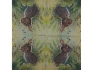 Szalvéta IHR 33x33 cm 20 db/cs 3 rétegű Nyúl a mezőn