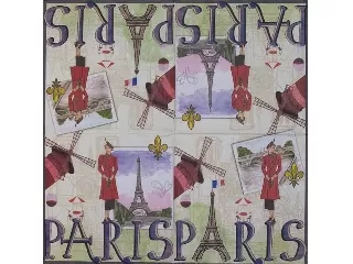 Szalvéta NOUVEAU 33*33 cm 20db/cs - Párizs