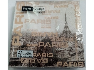 Szalvéta Paper+Design 20db/cs 33x33cm 3 rétegű Párizs Eiffel torony