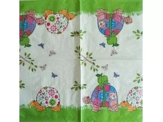 Szalvéta Paper+Design 20db/cs 33x33cm 3 rétegű Teknős almával