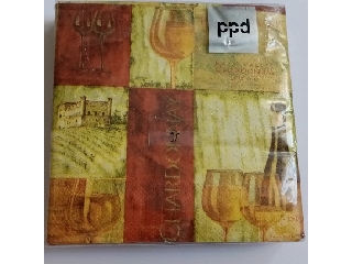 Szalvéta PPD 25x25 cm 20db/cs 3 rétegű Chardonnay