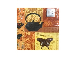Szalvéta PPD 33*33 cm 20 db/csomag Tea Garden orange