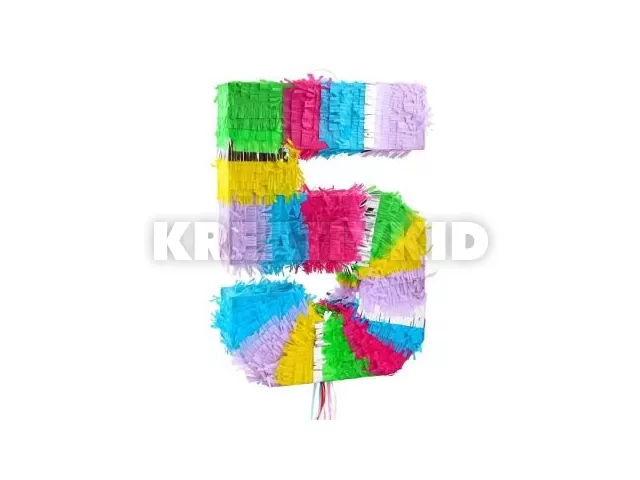 Szám formájú pinata - 5-ös szám