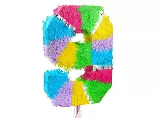 Szám formájú pinata - 9-es szám