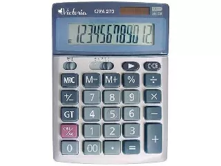 Számológép, asztali, 12 számjegy, VICTORIA OFFICE, 