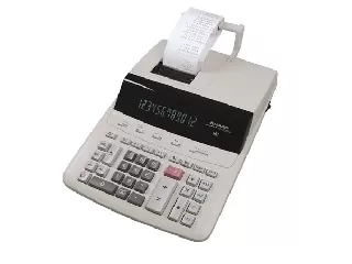 Számológép, szalagos, 12 számjegy, 2 színű nyomtató, SHARP