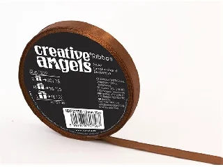 Szatén szalag, 12 mm x 32 m, bronz