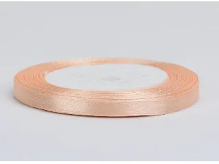 Szatén szalag 6 mm-es 22 méter/tekercs – barack